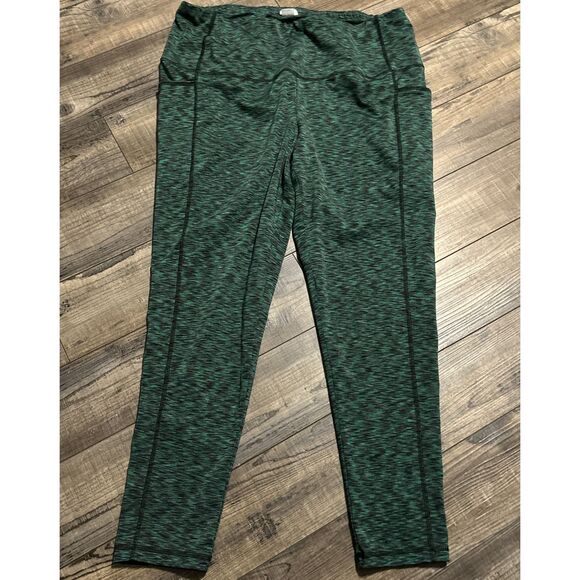 Chicos Zenergy Jogger Pants Green EUC Size 3R Polyester/Spandex - Picture 1 of 7